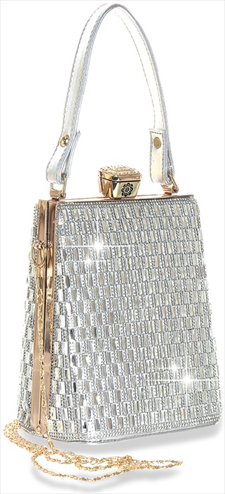 Retro Design Petite Bling Hand Tote